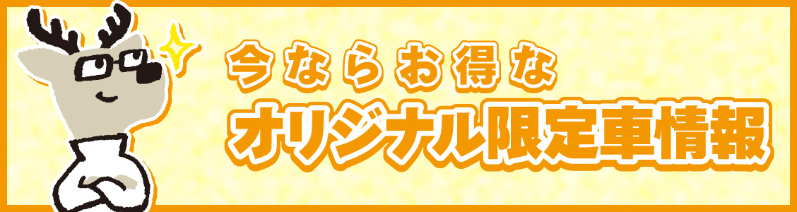 今ならお得なオリジナル限定車情報